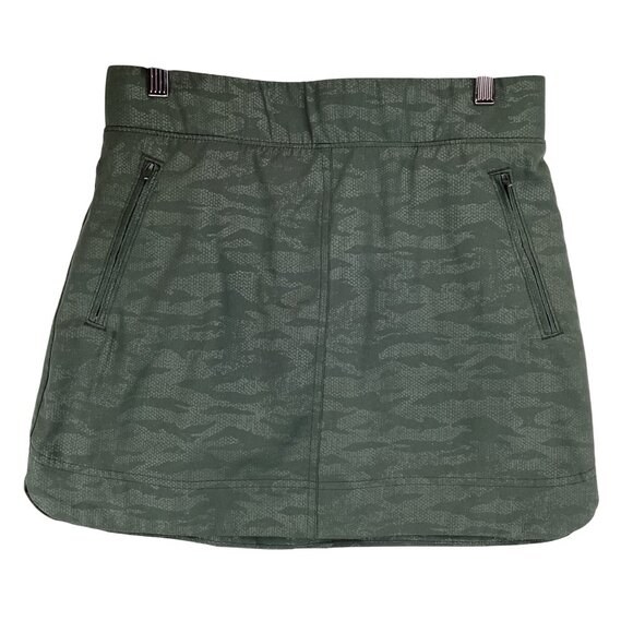 Orvis Skort Size XS Xsmall Camo Embossed Pull-On Travel Skirt Print Skirt Olive - Picture 4 of 10